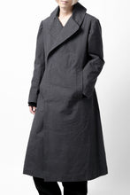 画像をギャラリービューアに読み込む, ierib exclusive military coat / boiled waxy cotton (GREY)