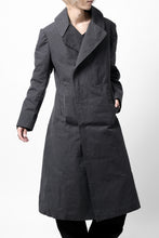 画像をギャラリービューアに読み込む, ierib exclusive military coat / boiled waxy cotton (GREY)
