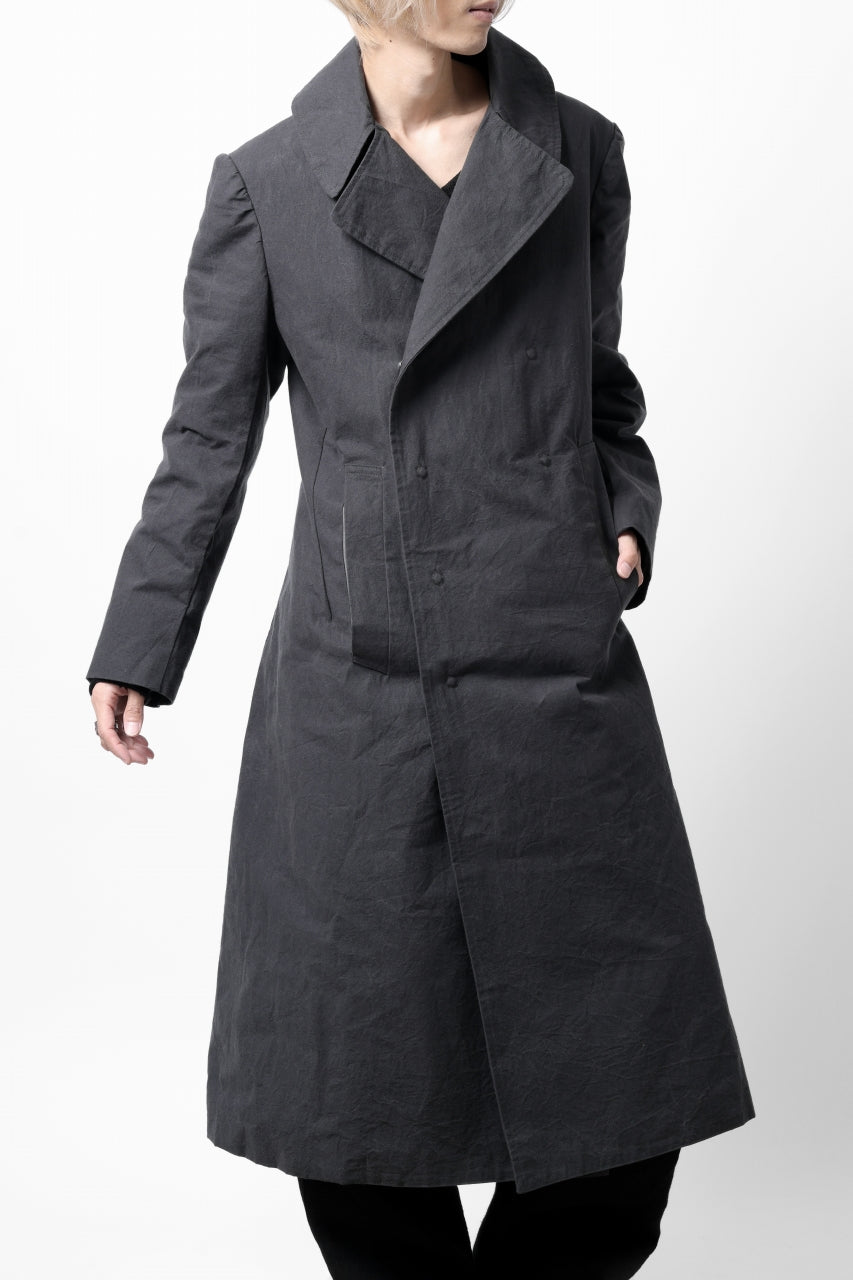画像をギャラリービューアに読み込む, ierib exclusive military coat / boiled waxy cotton (GREY)