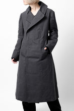画像をギャラリービューアに読み込む, ierib exclusive military coat / boiled waxy cotton (GREY)
