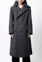 画像をギャラリービューアに読み込む, ierib exclusive military coat / boiled waxy cotton (GREY)