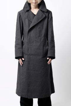 画像をギャラリービューアに読み込む, ierib exclusive military coat / boiled waxy cotton (GREY)
