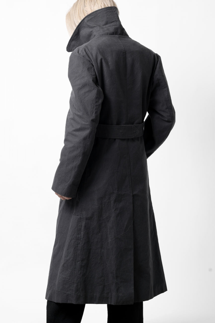 画像をギャラリービューアに読み込む, ierib exclusive military coat / boiled waxy cotton (GREY)