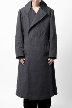 画像をギャラリービューアに読み込む, ierib exclusive military coat / boiled waxy cotton (GREY)