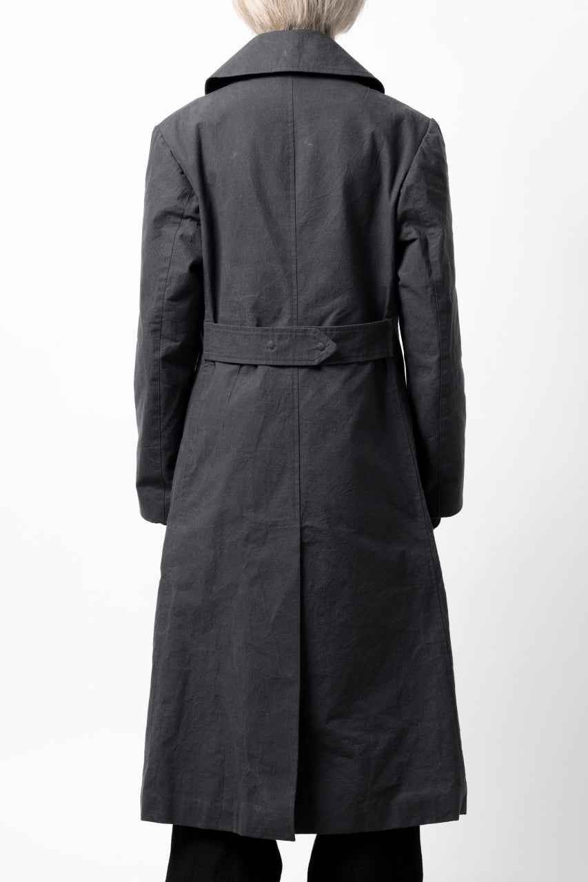 画像をギャラリービューアに読み込む, ierib exclusive military coat / boiled waxy cotton (GREY)