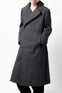 画像をギャラリービューアに読み込む, ierib exclusive military coat / boiled waxy cotton (GREY)