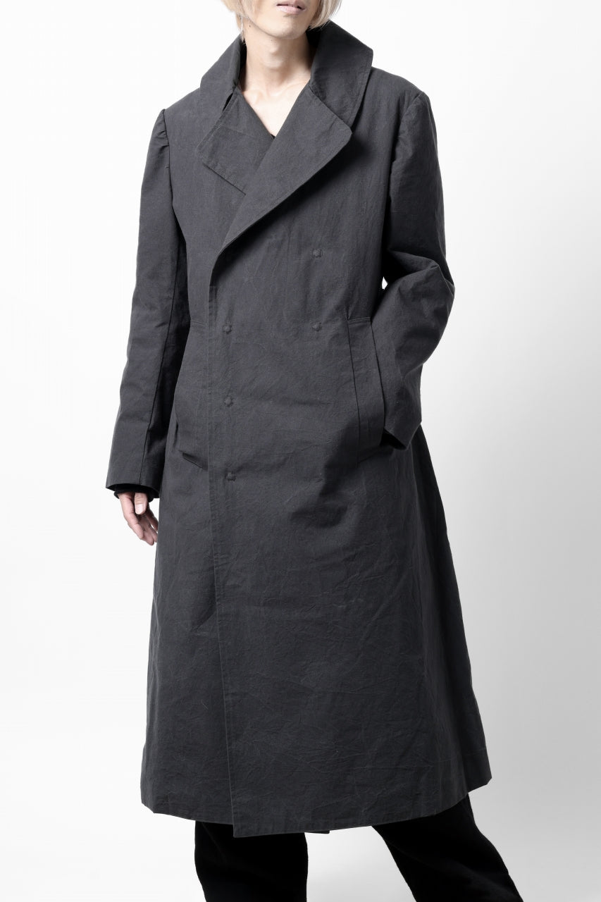 画像をギャラリービューアに読み込む, ierib exclusive military coat / boiled waxy cotton (GREY)