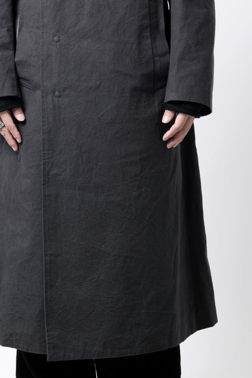 画像をギャラリービューアに読み込む, ierib exclusive military coat / boiled waxy cotton (GREY)