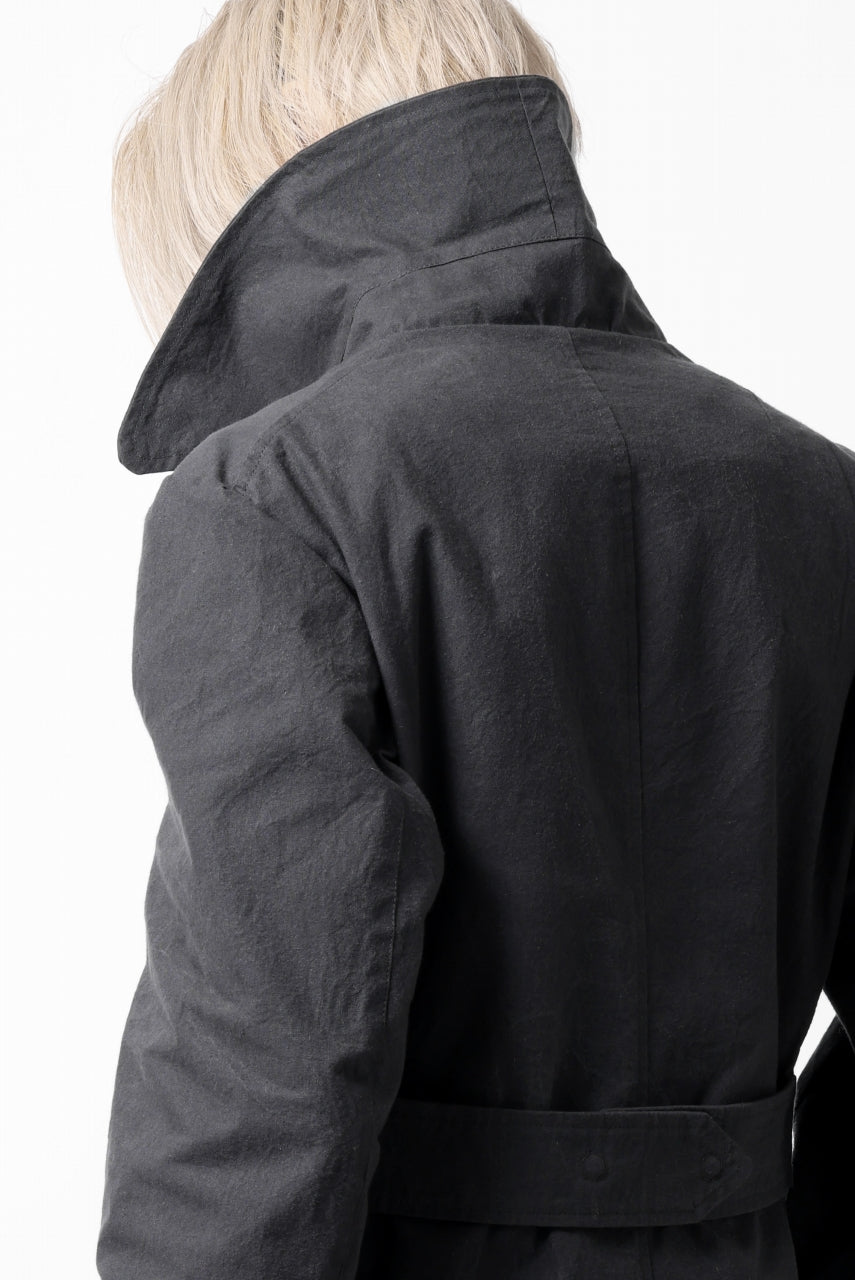 画像をギャラリービューアに読み込む, ierib exclusive military coat / boiled waxy cotton (GREY)