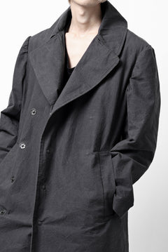 画像をギャラリービューアに読み込む, ierib exclusive military coat / boiled waxy cotton (GREY)