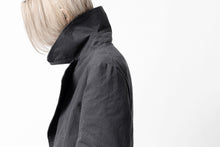 画像をギャラリービューアに読み込む, ierib exclusive military coat / boiled waxy cotton (GREY)