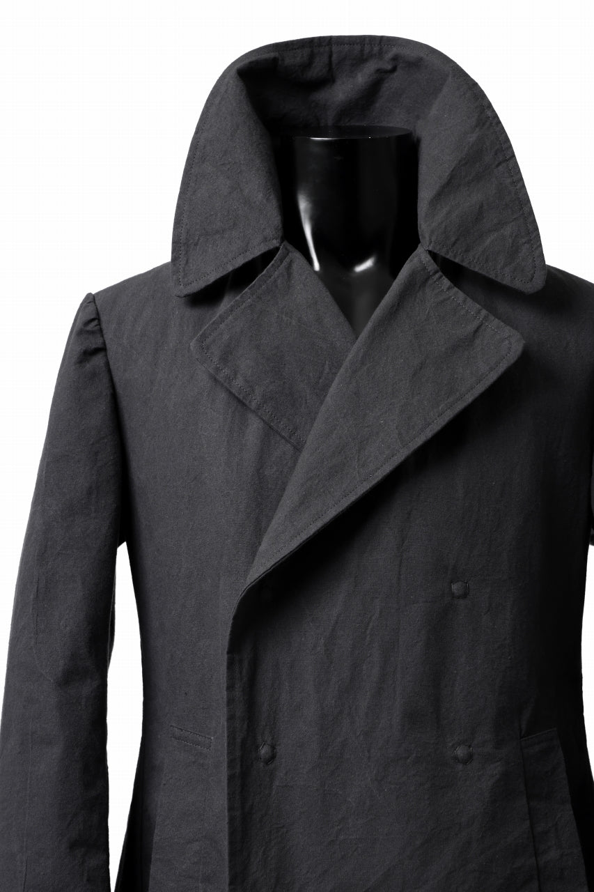 画像をギャラリービューアに読み込む, ierib exclusive military coat / boiled waxy cotton (GREY)