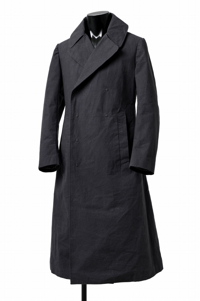 画像をギャラリービューアに読み込む, ierib exclusive military coat / boiled waxy cotton (GREY)