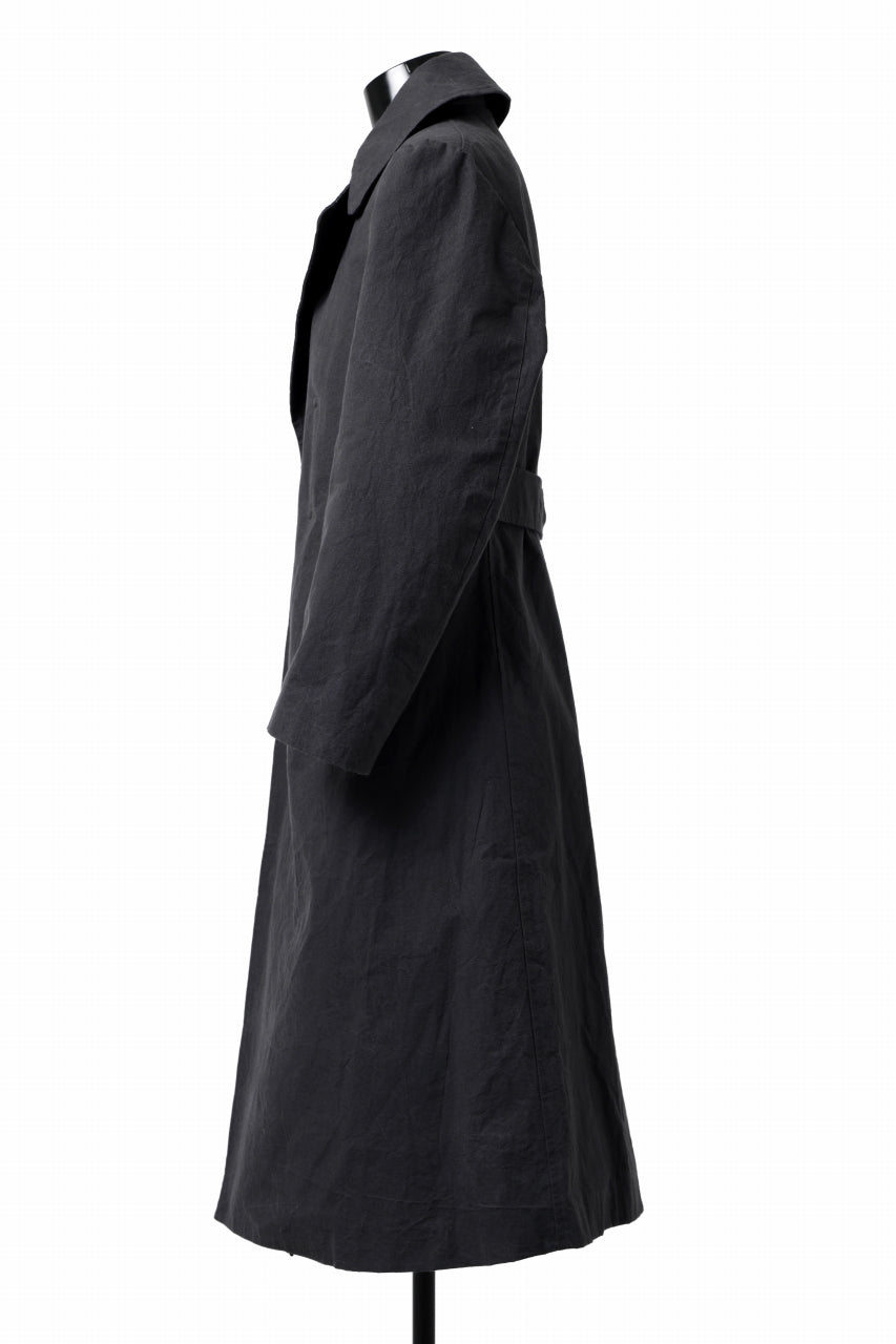 画像をギャラリービューアに読み込む, ierib exclusive military coat / boiled waxy cotton (GREY)