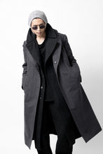 画像をギャラリービューアに読み込む, ierib exclusive military coat / boiled waxy cotton (GREY)