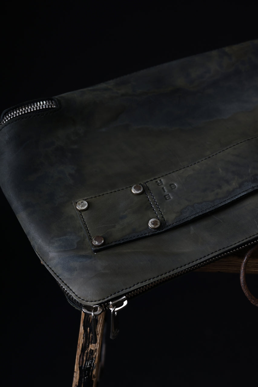 画像をギャラリービューアに読み込む, ierib onepiece clutch-bag / Marble Culatta (BLACK #C)