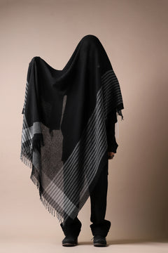画像をギャラリービューアに読み込む, forme d'expression Mambo Graphic Plaid Stole (Mono)