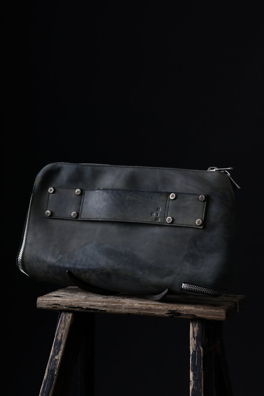 画像をギャラリービューアに読み込む, ierib onepiece clutch-bag / Marble Culatta (BLACK #C)