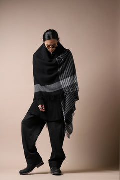 画像をギャラリービューアに読み込む, forme d'expression Mambo Graphic Plaid Stole (Mono)