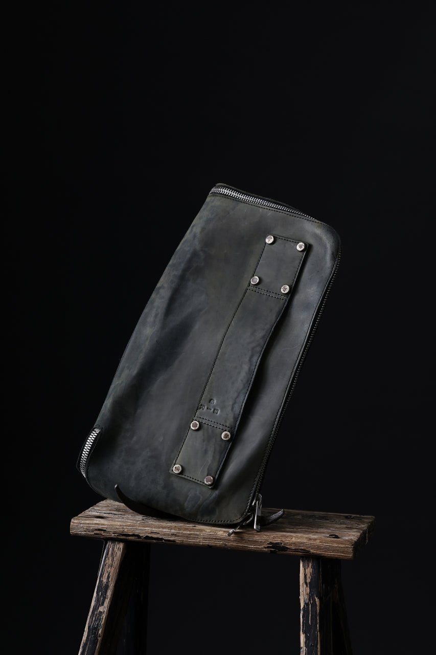画像をギャラリービューアに読み込む, ierib onepiece clutch-bag / Marble Culatta (BLACK #C)