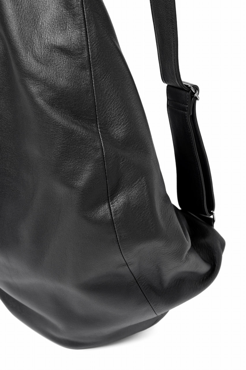 画像をギャラリービューアに読み込む, discord Yohji Yamamoto Y Back Pack BIG / Soft Shrink Cow Leather (BLACK)