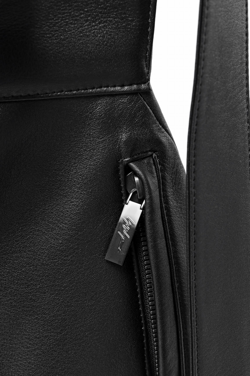 画像をギャラリービューアに読み込む, discord Yohji Yamamoto Y Back Pack BIG / Soft Shrink Cow Leather (BLACK)