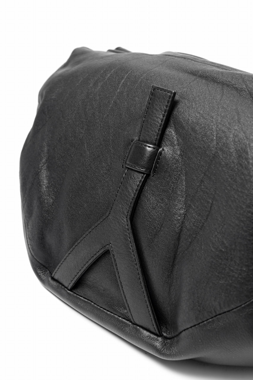 画像をギャラリービューアに読み込む, discord Yohji Yamamoto Y Back Pack BIG / Soft Shrink Cow Leather (BLACK)