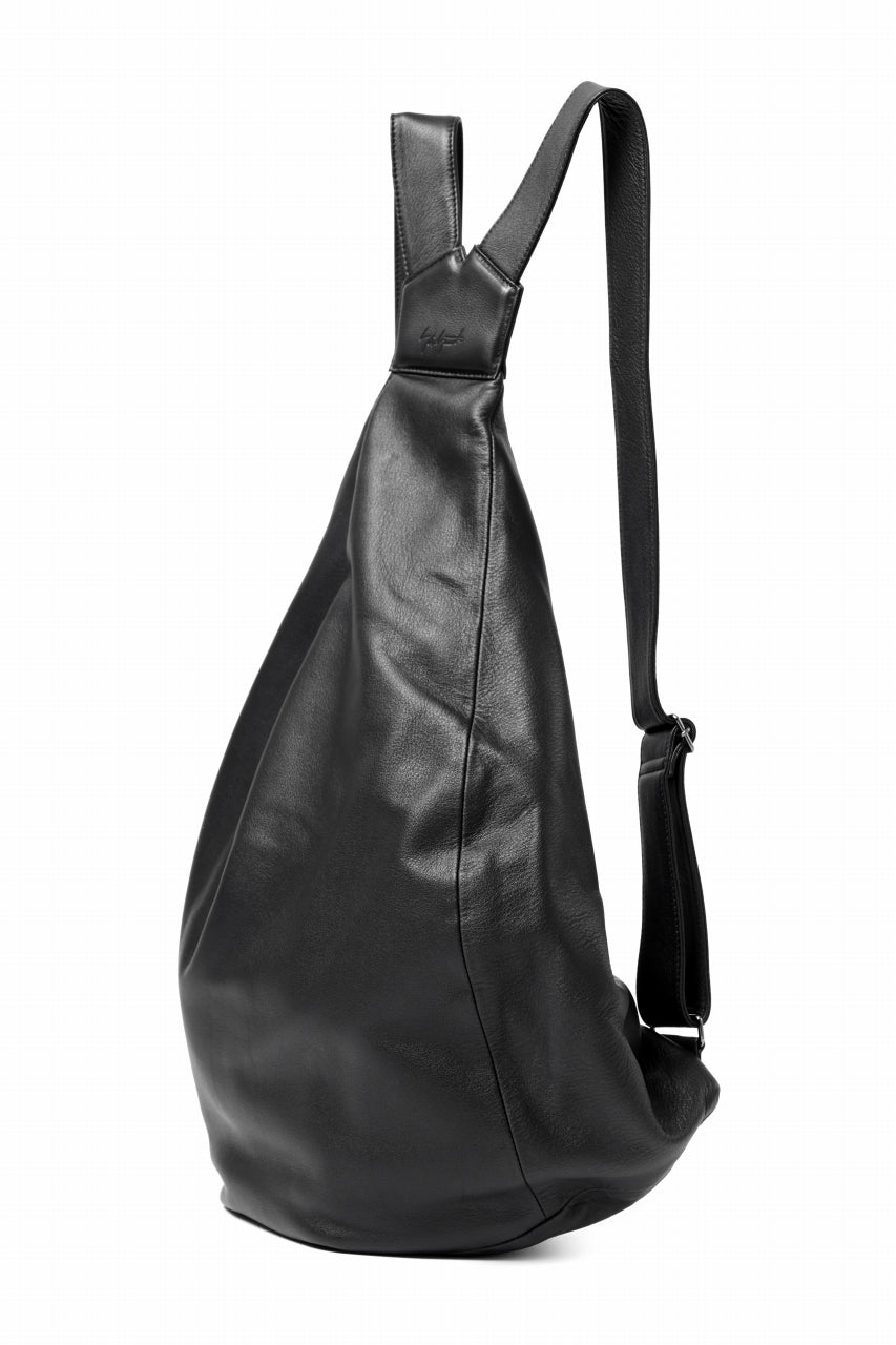 画像をギャラリービューアに読み込む, discord Yohji Yamamoto Y Back Pack BIG / Soft Shrink Cow Leather (BLACK)