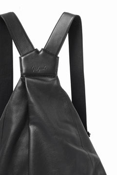 画像をギャラリービューアに読み込む, discord Yohji Yamamoto Y Back Pack BIG / Soft Shrink Cow Leather (BLACK)