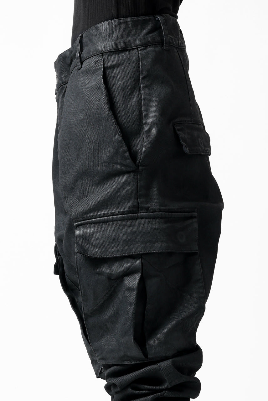 画像をギャラリービューアに読み込む, 11 BY BORIS BIDJAN SABERI CARGO POCKET PANTS / PIGMENT DYED "P21B-F-1481" (DARK BLUE)