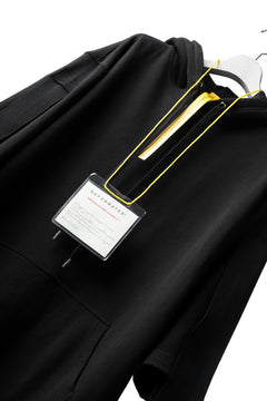 Load image into Gallery viewer, DEFORMATER.® LOGO TAPE HOODIE / LIGHT OZ COTTON (BLACK x BLACK)
