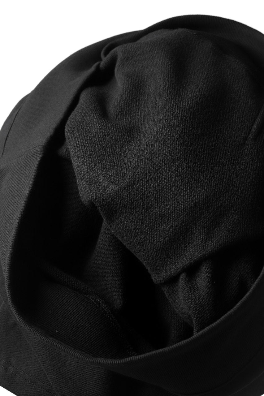 画像をギャラリービューアに読み込む, DEFORMATER.® LOGO TAPE HOODIE / LIGHT OZ COTTON (BLACK x BLACK)