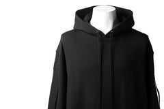 Load image into Gallery viewer, DEFORMATER.® LOGO TAPE HOODIE / LIGHT OZ COTTON (BLACK x BLACK)