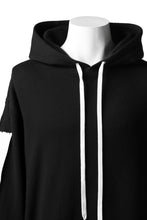 Load image into Gallery viewer, DEFORMATER.® LOGO TAPE HOODIE / LIGHT OZ COTTON (BLACK x WHITE)