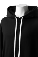 Load image into Gallery viewer, DEFORMATER.® LOGO TAPE HOODIE / LIGHT OZ COTTON (BLACK x WHITE)