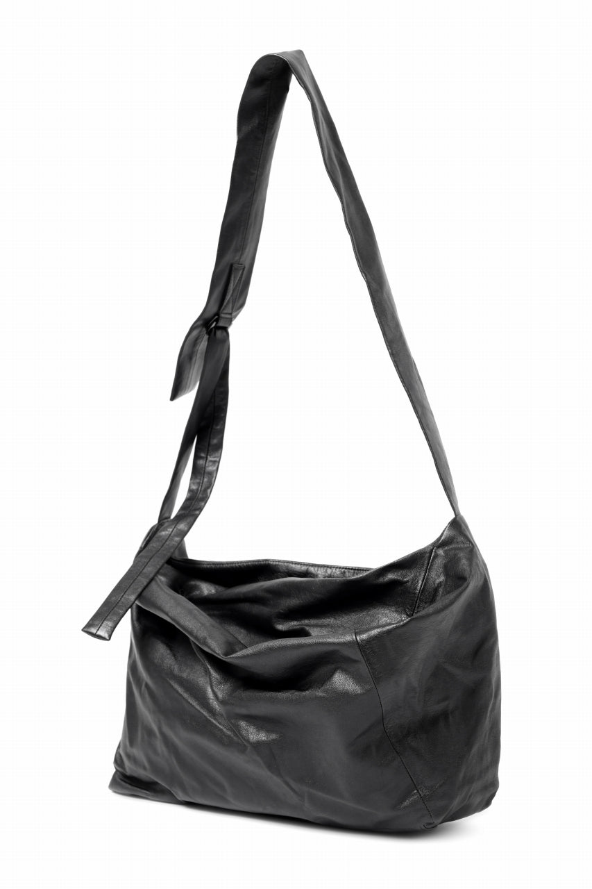 画像をギャラリービューアに読み込む, discord Yohji Yamamoto Puff Bag / Light Weight Leather (BLACK)