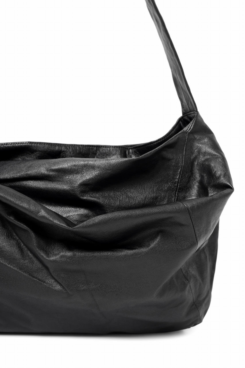 画像をギャラリービューアに読み込む, discord Yohji Yamamoto Puff Bag / Light Weight Leather (BLACK)