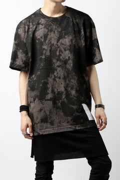 Load image into Gallery viewer, DEFORMATER.® "SPLASH" BACK LOGO TEE / MOTTLED DYING (CHARCOAL)