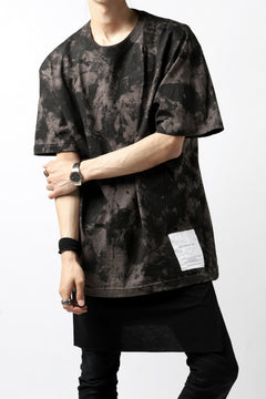 Load image into Gallery viewer, DEFORMATER.® "SPLASH" BACK LOGO TEE / MOTTLED DYING (CHARCOAL)