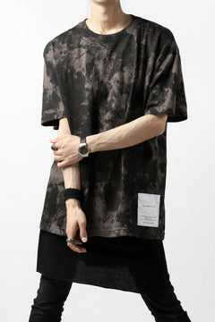 Load image into Gallery viewer, DEFORMATER.® "SPLASH" BACK LOGO TEE / MOTTLED DYING (CHARCOAL)