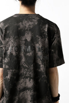 Load image into Gallery viewer, DEFORMATER.® "SPLASH" BACK LOGO TEE / MOTTLED DYING (CHARCOAL)