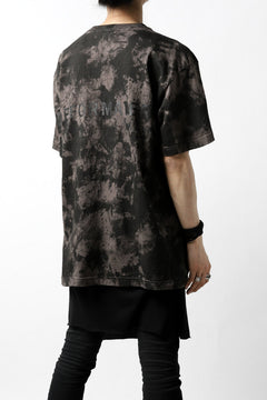 Load image into Gallery viewer, DEFORMATER.® "SPLASH" BACK LOGO TEE / MOTTLED DYING (CHARCOAL)