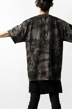 Load image into Gallery viewer, DEFORMATER.® "SPLASH" BACK LOGO TEE / MOTTLED DYING (CHARCOAL)