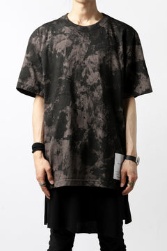 Load image into Gallery viewer, DEFORMATER.® "SPLASH" BACK LOGO TEE / MOTTLED DYING (CHARCOAL)