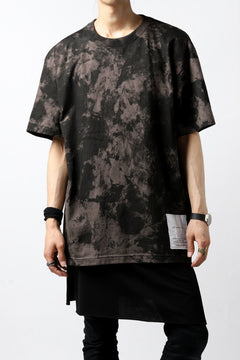 Load image into Gallery viewer, DEFORMATER.® "SPLASH" BACK LOGO TEE / MOTTLED DYING (CHARCOAL)