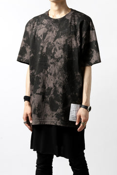 Load image into Gallery viewer, DEFORMATER.® "SPLASH" BACK LOGO TEE / MOTTLED DYING (CHARCOAL)