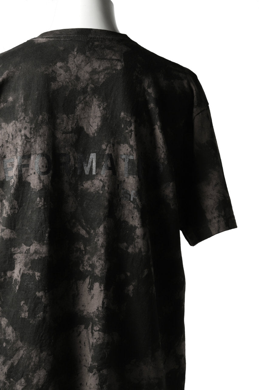 Load image into Gallery viewer, DEFORMATER.® "SPLASH" BACK LOGO TEE / MOTTLED DYING (CHARCOAL)