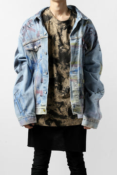 Load image into Gallery viewer, DEFORMATER.® "SPLASH" BACK LOGO TEE / MOTTLED DYING (LIGHT BEIGE)