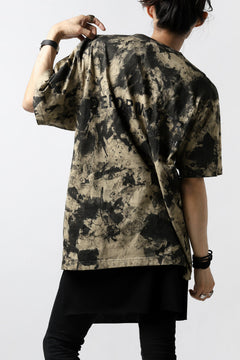Load image into Gallery viewer, DEFORMATER.® "SPLASH" BACK LOGO TEE / MOTTLED DYING (LIGHT BEIGE)