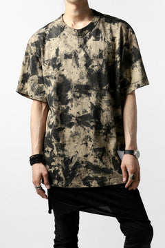Load image into Gallery viewer, DEFORMATER.® "SPLASH" BACK LOGO TEE / MOTTLED DYING (LIGHT BEIGE)